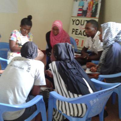 Rabai Group Members Participating In Group Work Activities