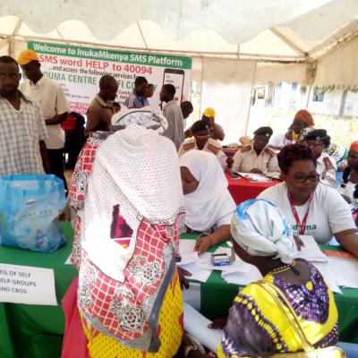 Community Members Registering Their Self Help Groups