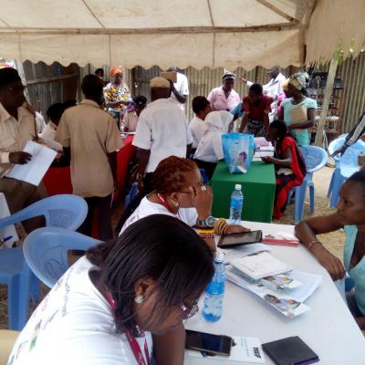 Members Of The Public From Bamba Division Assisted By Staff From Kilifi County Huduma Center