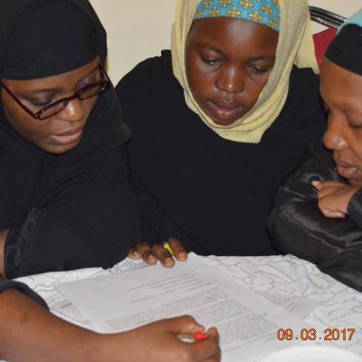Kwale County Young Mothers Group Undertaking Groupwork Activity During The Training Session At The Tot Training3s