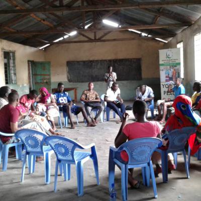 Jivenile Group Members Having A Plenary Session During The Meeting