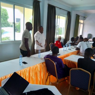 Different Youth Groups Receiving Counsel From Lead Facilitators During Group Work Discussions During The Training