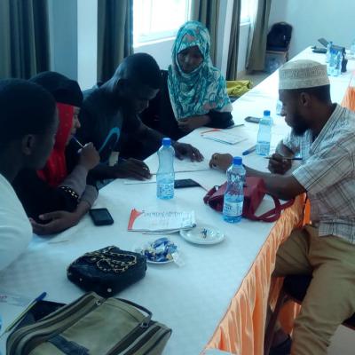 Youth Leaders From Mtwapa Undertaking Groupwork During The Training