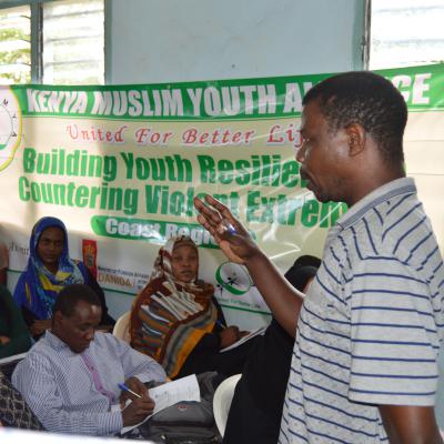 Field Officer Aziz Halfan Facilitate During Learning Circle Meeting