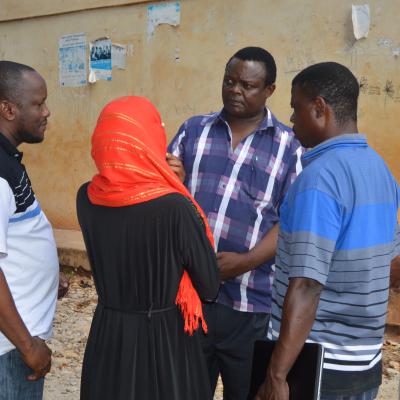 Kmya Pss Team With Registrar Of Persons Coordinator Mr. Agrey Maasai